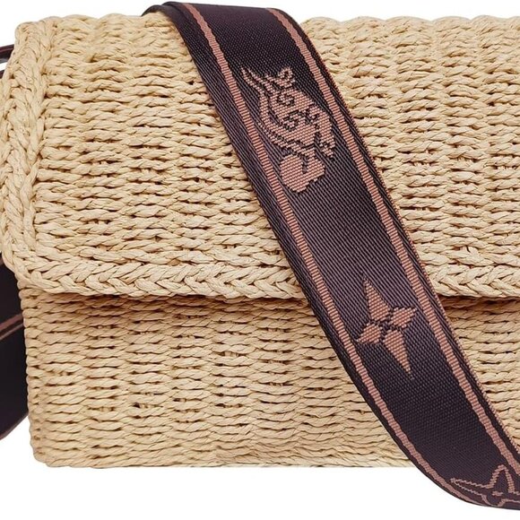 Handbags - Summer Travel Holiday Vacation Crossbody Bag Women's Straw Woven Beach Bag Shoul